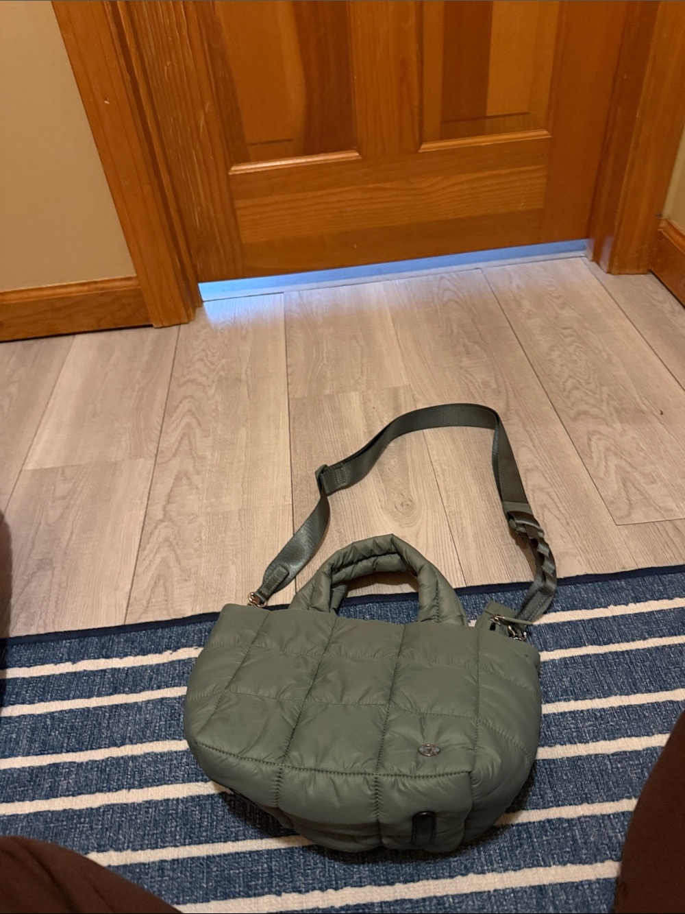 lululemon athletica Quilted Olive Crossbody Tote
